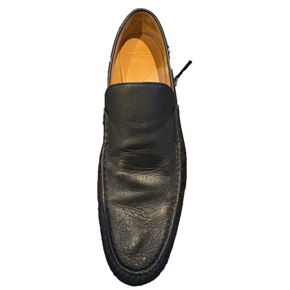 BALLY Colmar Leather mens loafers 9.5E Black Very Nice Condition - Picture 4 of 11